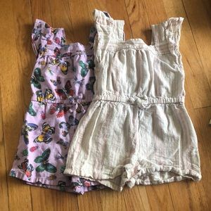 Girls rompers